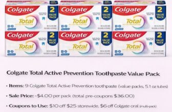 Colgate Total Active Prevention Toothpaste Value Pack