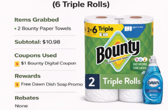 Bounty Paper Towels (6 Triple Rolls)