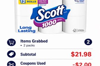 Scott 1000 Toilet Paper (12 Rolls)