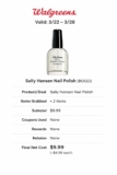 Sally Hansen Nail Polish (BOGO)
