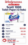 Scott 1000 Toilet Paper (12 Rolls)