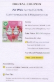 Air Wick Scented Oil Refill, Lush Honeysuckle & Raspberry (4 ct)