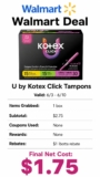 U by Kotex Click Tampons
